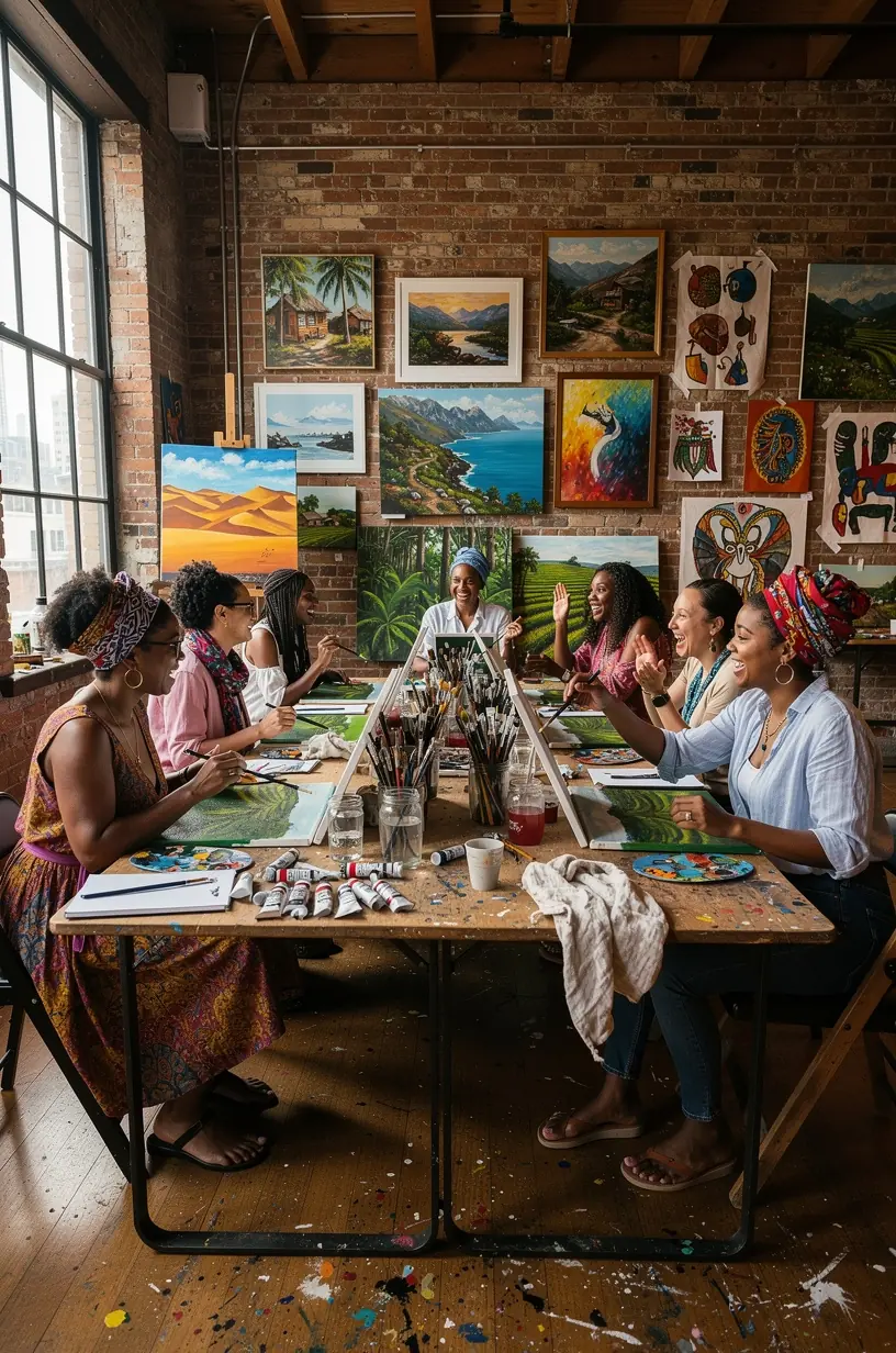 Relaxing wellness retreat with nature and mindfulness